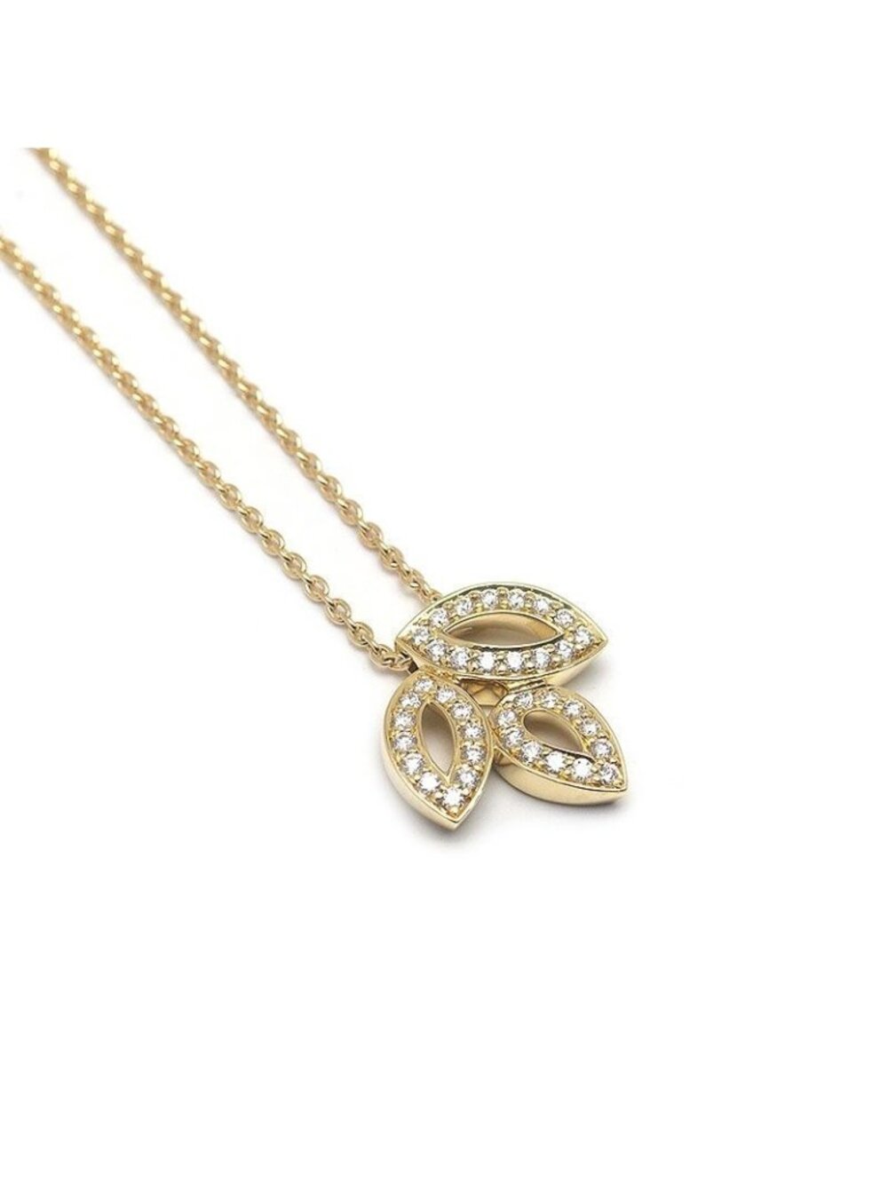 Harry Winston HW Lily Cluster-mini Necklace 750 yg-diamond